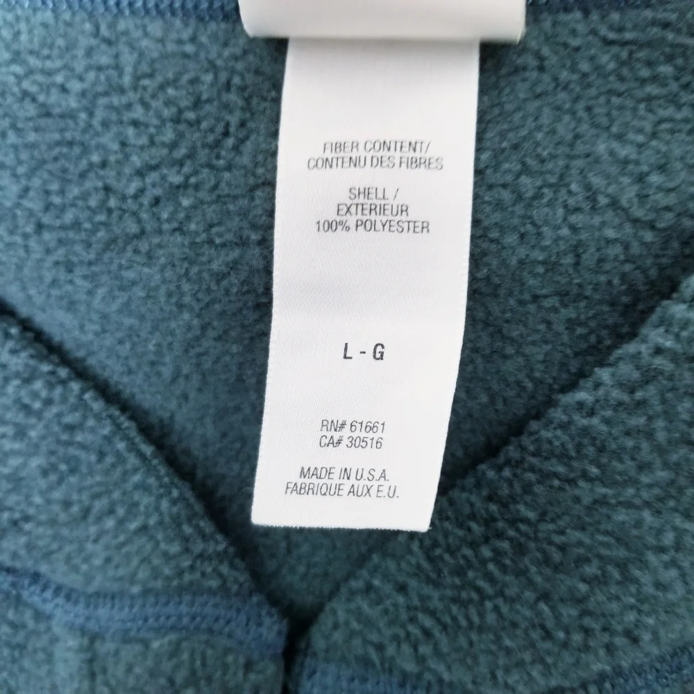 The North Face Fleece Pullover Men Size Large Green